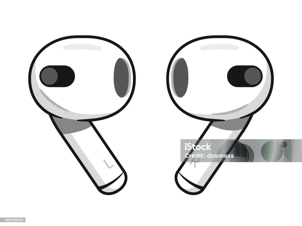 A Pair Of Modern Wireless Inear Headphones Stock Illustration - Download  Image Now - Wireless In-ear Headphones, Expertise, In-ear Headphones -  iStock