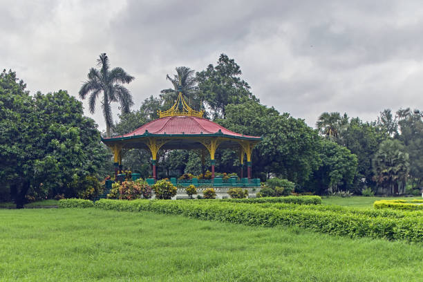 07 14 2007 Eden Gardens Bandstand Gazebo, Calcutta, Kolkata, West Bengal, India, Asia