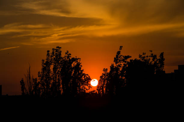 istock sunset over the city of Madrid, 1352706414