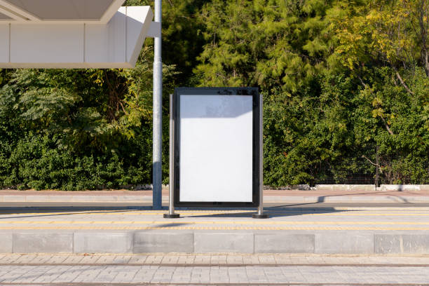 istock Poster stand. Street billboard mock up 1352716688