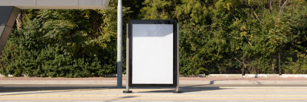 istock Poster stand. Street billboard mock up 1352716862
