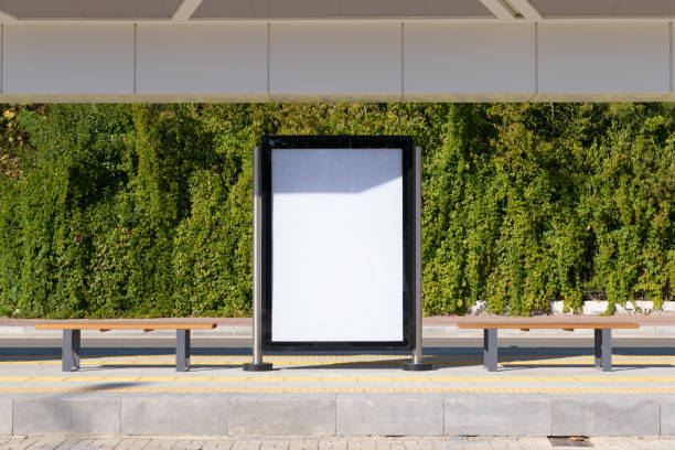 istock Poster stand. Street billboard mock up 1352717438
