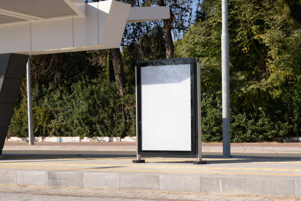 istock Poster stand. Street billboard mock up 1352717548
