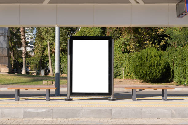 istock Poster stand. Street billboard mock up 1352717615