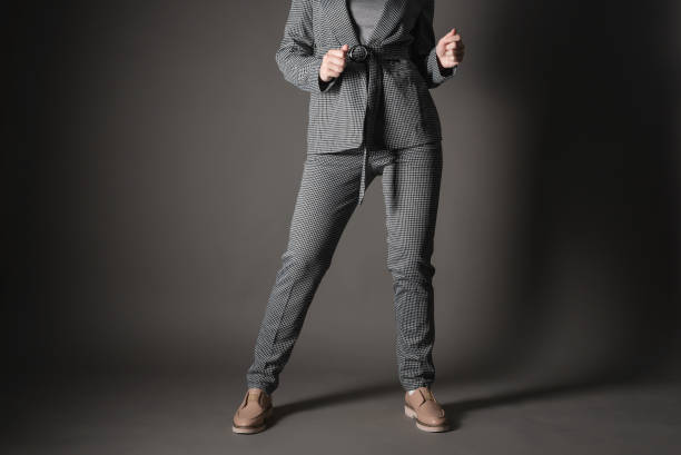 istock Woman in gray suit 1352717748