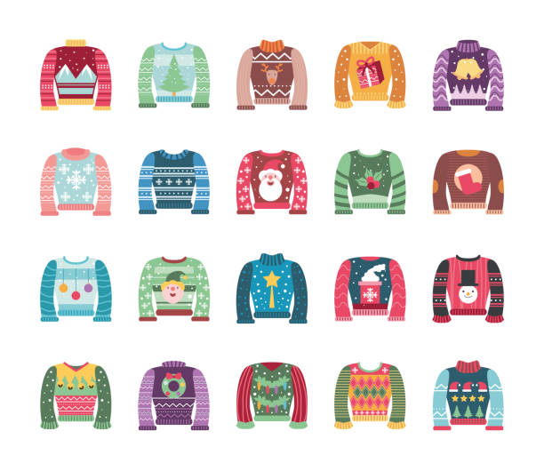 2,000+ Ugly Christmas Sweater Stock Illustrations, Royalty-Free Vector ...