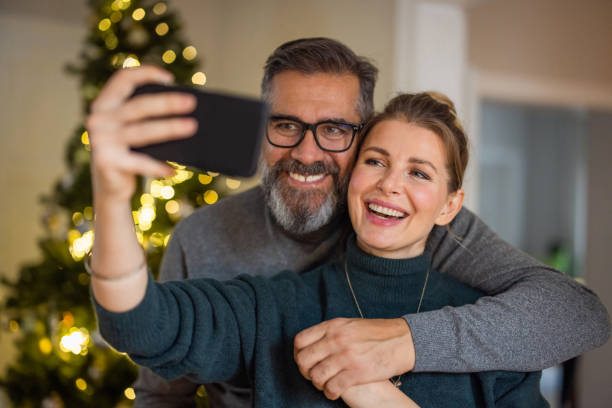 istock Christmas celebration at home 1352747815