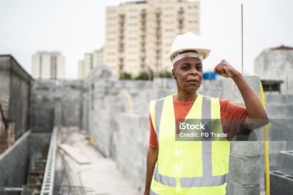 Strong Construction Engineer Portrait Of A Strong And Confident Female Engineer In A Construction ...