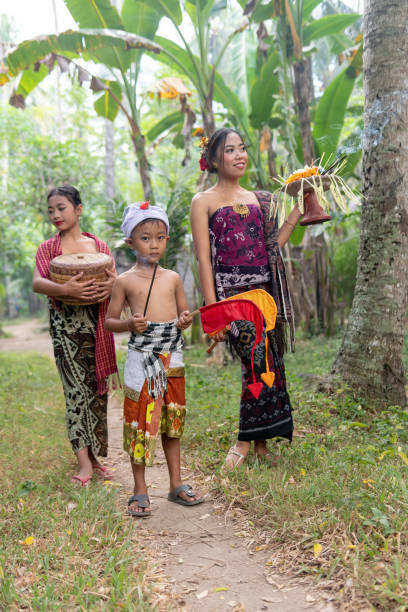 istock Young local people in the rice fields 1352750702