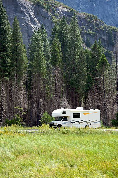 istock Motor home RV in Yosemite 135275250