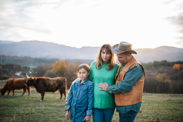 istock Beautiful Farming Family 1352767227