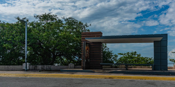 istock Bus Stop in Cancun, Mexico 1352779478