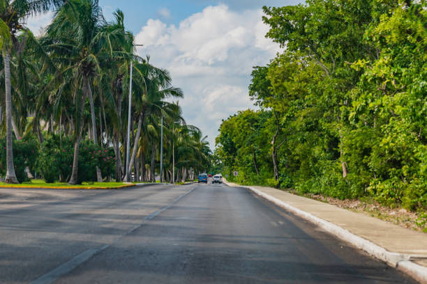 Cancun, Mexico - Blvd. Kukulcan - Main Road in Hotel Zone