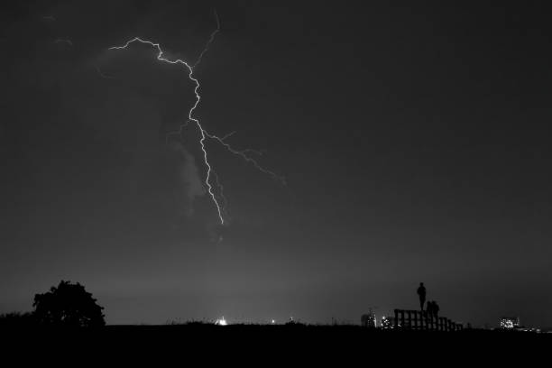 istock Lightning Strike and People 1352786050