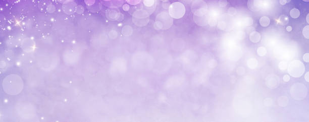 Luxurious Purple Bokeh with Sparkles and Glitters