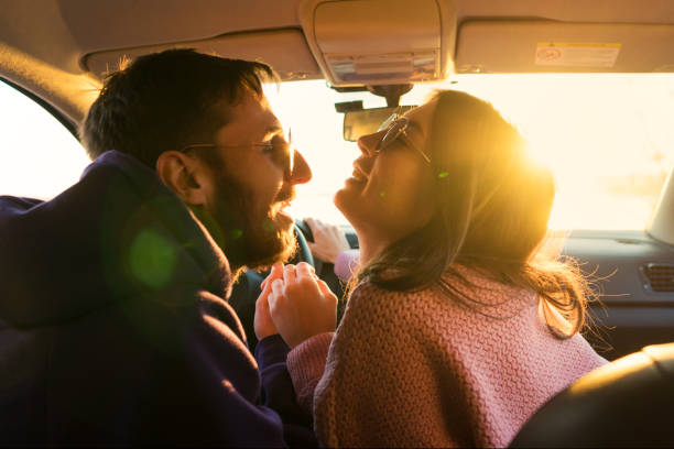istock Couple Inside Car Together 1352795761