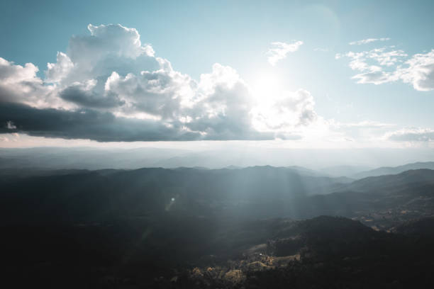 istock Scenic View Of Mountains Against Sky During Sunset 1352796569