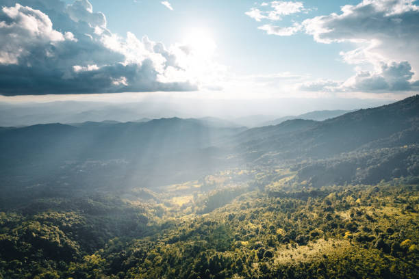 istock Scenic View Of Mountains Against Sky During Sunset 1352796603