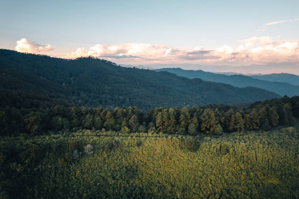 istock Scenic View Of Mountains Against Sky During Sunset 1352796760