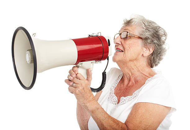 istock senior woman shouting 135281751