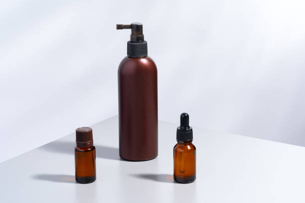 istock Collection of cosmetic bottles on white background 1352818891