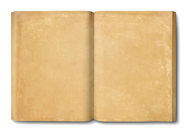 istock Vintage open book isolated on white background 1352821663