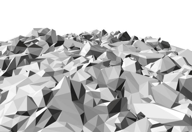 Heap of stones isolated on a white background. 3D. Vector illustration Heap of stones isolated on a white background. 3D. Vector illustration. gravel mound stock illustrations