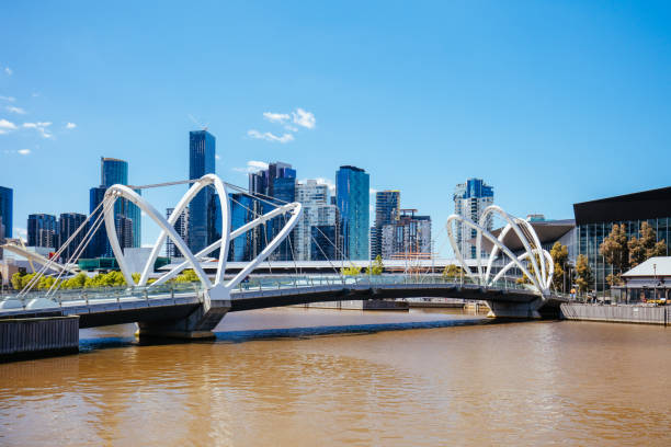 istock Seafarers Bridge in Melbourne Australia 1352840124