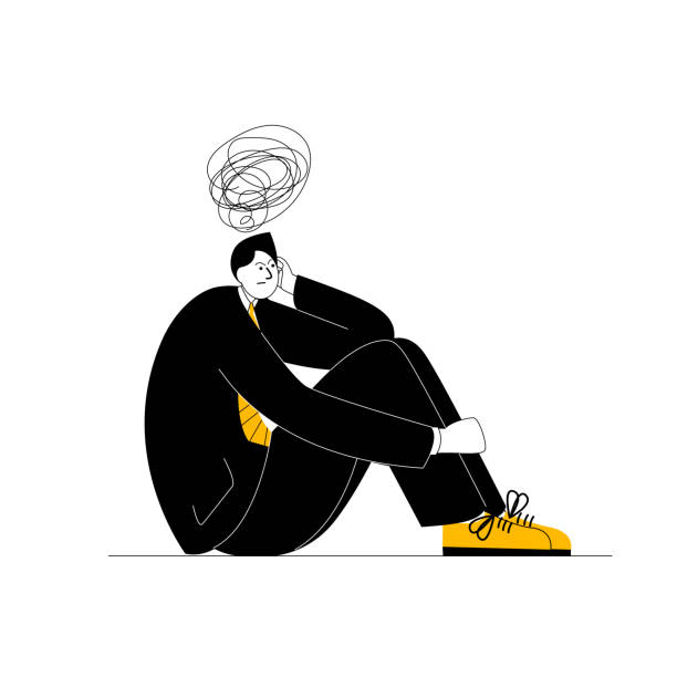 istock A thoughtful man in a business suit sits immersed in his thoughts. 1352849966