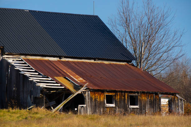 istock Old barn on a farm in the countryside 1352851956