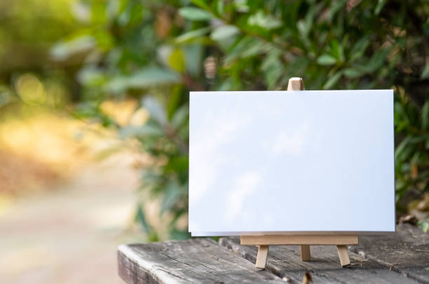 istock Green nature and card Mock-up 1352852185