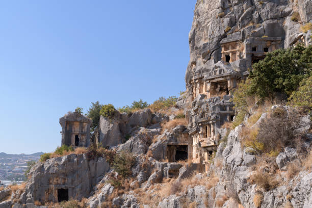 istock Rock-cut tombs in Myra. Demre, Turkey 1352854237