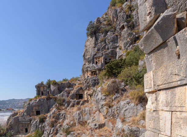 istock Rock-cut tombs in Myra. Demre, Turkey 1352855211