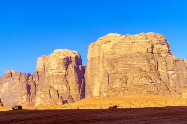istock Landscape with various rock formations, in Wadi Rum 1352857078