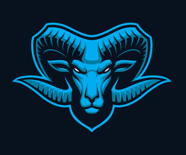 Ram vector Mascot Ram vector Mascot, this design can be used as a sports emblem or as a t-shirt print ram stock illustrations