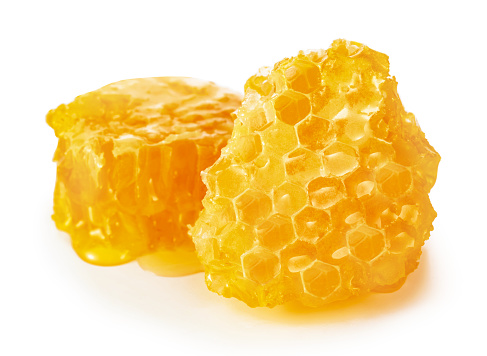 Honeycomb isolated on white background