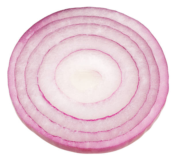 istock red onion isolated on white background, clipping path, full depth of field 1352875874