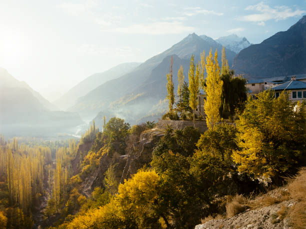 istock Himalayas mountains  in autumn 1352883131