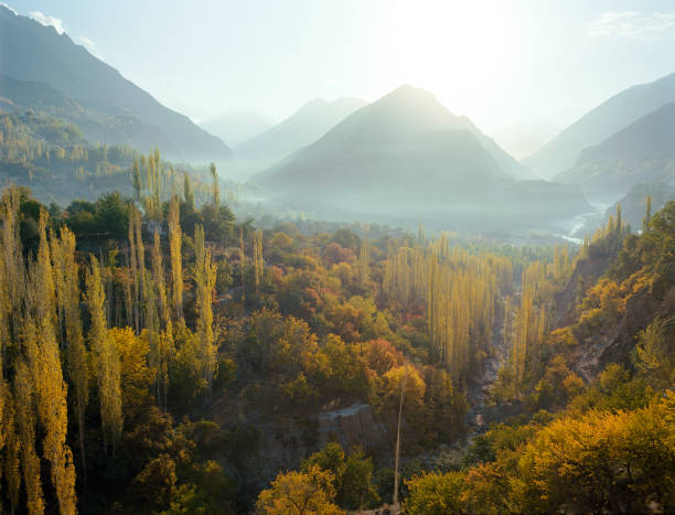 istock Himalayas mountains  in autumn 1352883511