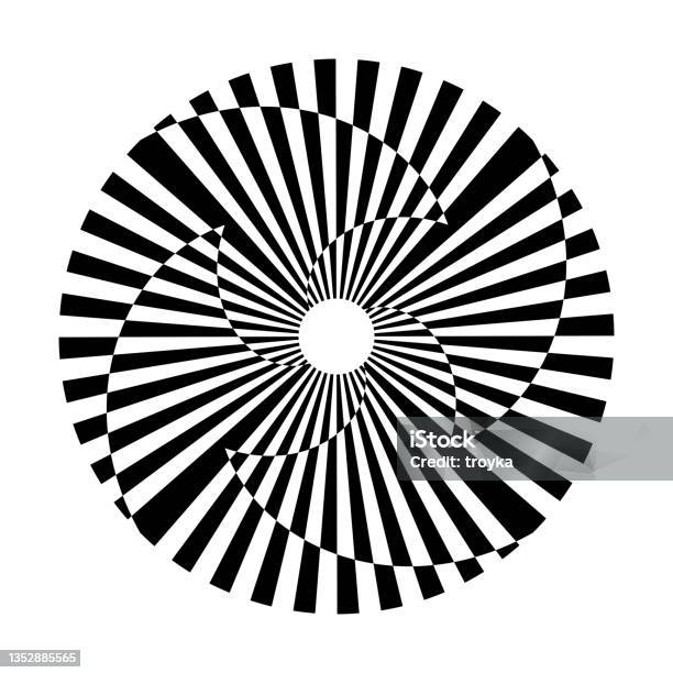 Abstract Circle Rotation Circular Design Element Stock Illustration ...