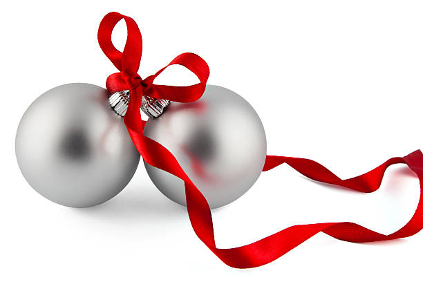 istock christmas balls with red ribbon 135288604