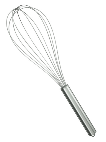 Wire whisk isolated on white background. 3D render.