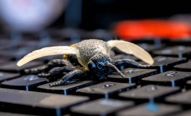 istock a toy bee placed on the keys of a computer keyboard 1352888232