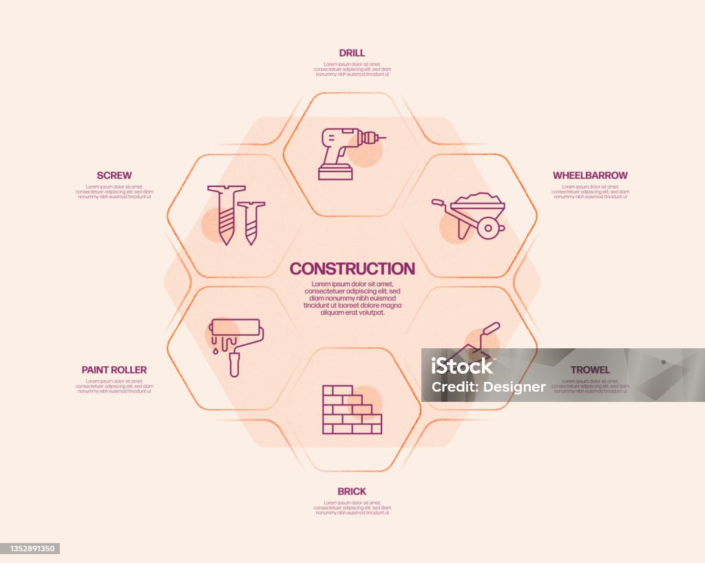 Construction Industry Related Process Infographic Template Process ...
