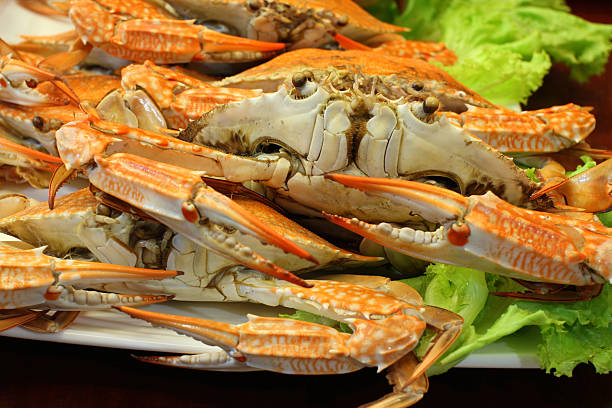 istock Boiled crab In the local restaurant 135289249