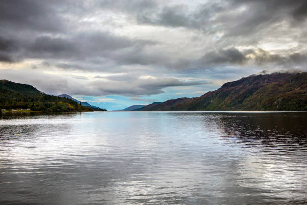 The famous Loch Ness, viewed from the village of Fort Augustus in the Highlands of Scotland, UK.