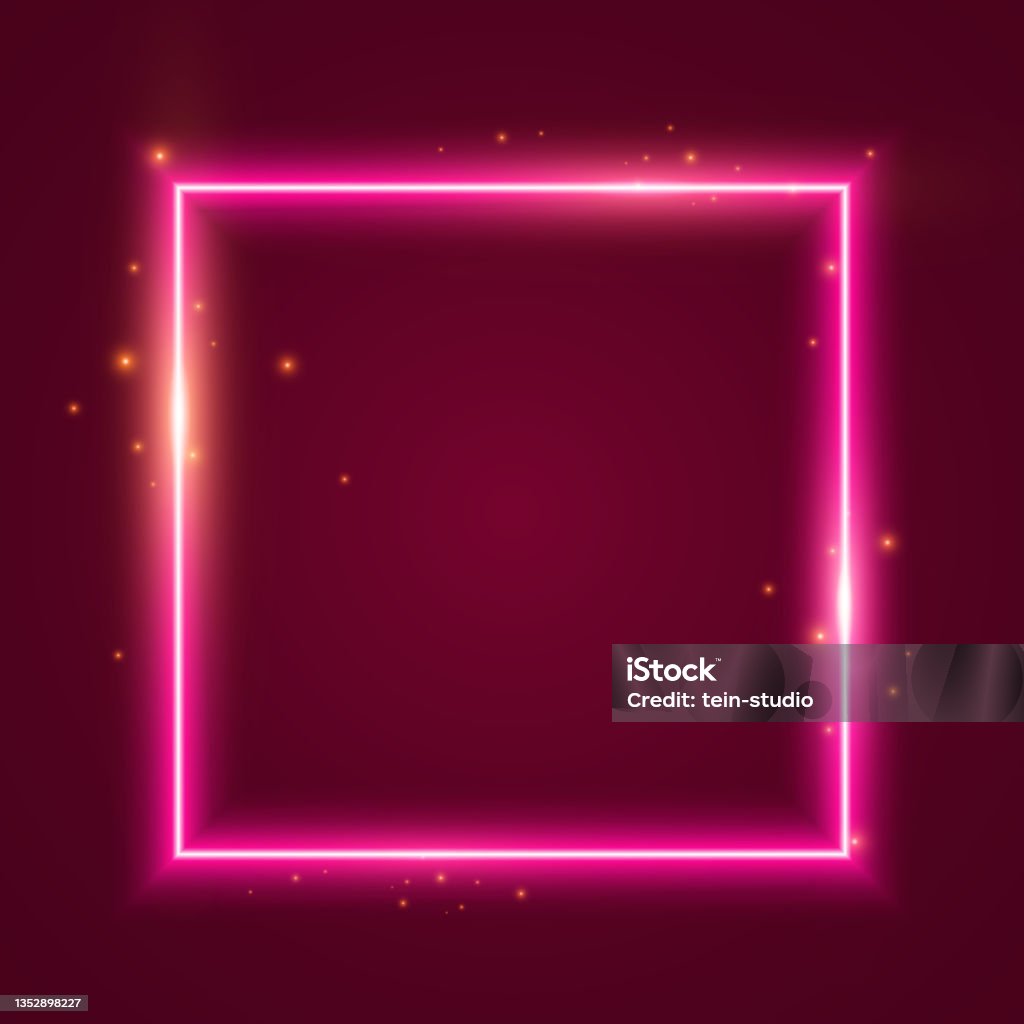 Pink Led Square Pink Light Square Frame Pink Light Square Pink Light Square Banner ...