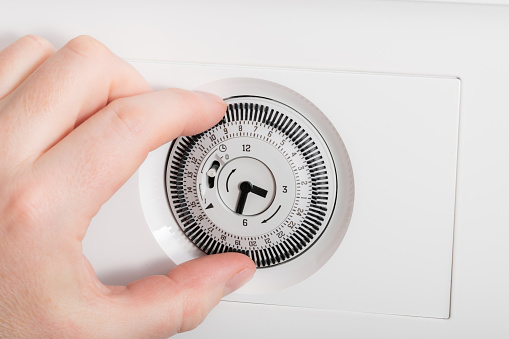Central Heating Timer Problems Using A Central Heating Timer Stock Photo - Download Image Now ...