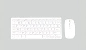 Wireless white mac apple keyboard and mouse