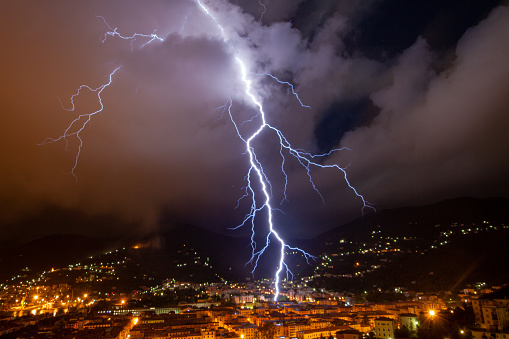 Lightning strikes La Spezia